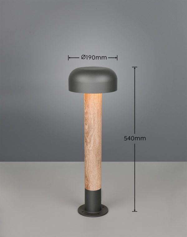 Trio T562560135 zahradní sloupek FRASER  E27