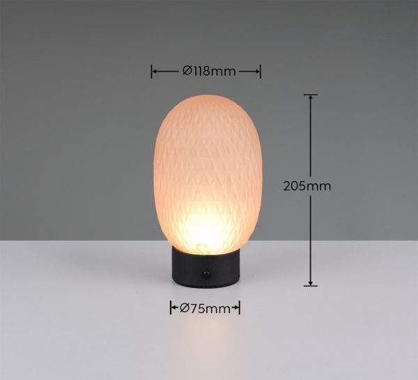 Trio T564210113 LED stolní lampička FACETTE | 1,5W integrovaný LED zdroj