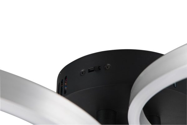 Trio T648110605 LED přisazené stropní svítidlo CARUSO  | 43W integrovaný LED zdroj | 4980lm | 2300+3000+4000K
