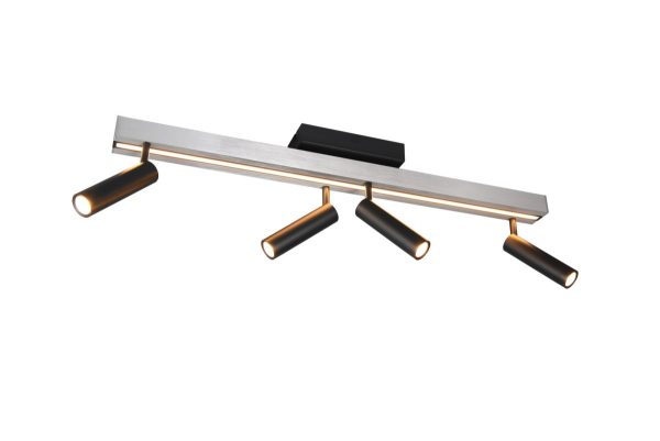 Trio T648310505 LED přisazené stropní svítidlo ZENO  | 12+4x5,5W integrovaný LED zdroj | 4x650lm | 2700-6500K