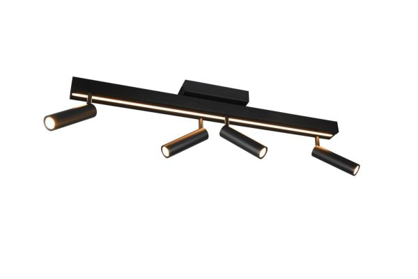 Trio T648310532 LED přisazené stropní svítidlo ZENO  | 12+4x5,5W integrovaný LED zdroj | 4x650lm | 2700-6500K