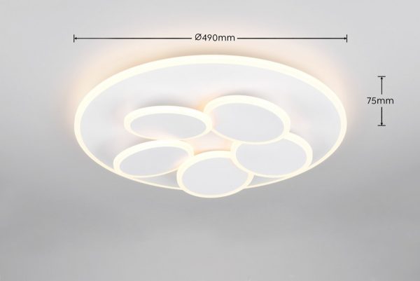 Trio T653210631 LED přisazené stropní svítidlo MANDALA  | 35W integrovaný LED zdroj | 4200lm | 2700-6500K