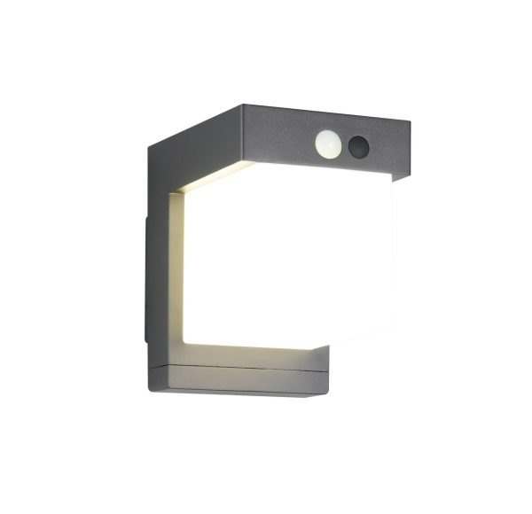 Trio TR23286132 LED solární venkovní nástěnné svítidlo COLOMBO  | 5,5W integrovaný LED zdroj | 650lm | 4000K