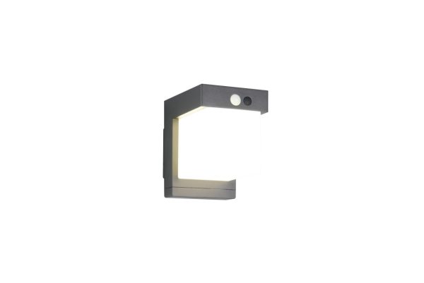Trio TR23286132 LED solární venkovní nástěnné svítidlo COLOMBO  | 5,5W integrovaný LED zdroj | 650lm | 4000K