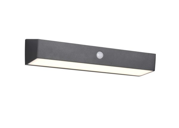 Trio TR23306102 LED solární venkovní nástěnné svítidlo SILVES  | 6W integrovaný LED zdroj | 700lm | 4000K