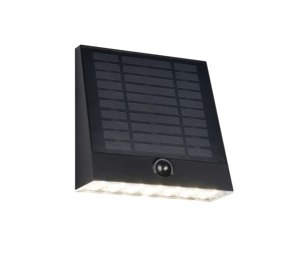 Trio TR23326102 LED solární venkovní nástěnné svítidlo ALVORADA  | 6W integrovaný LED zdroj | 600lm | 4000K