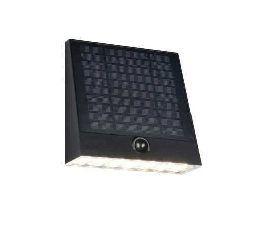 Trio TR23326102 LED solární venkovní nástěnné svítidlo ALVORADA  | 6W integrovaný LED zdroj | 600lm | 4000K