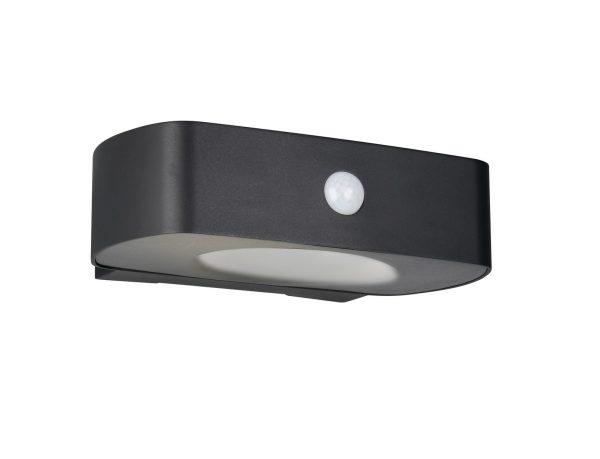 Trio TR23336202 LED solární venkovní nástěnné svítidlo BILBAO  | 6W integrovaný LED zdroj | 700lm | 4000K