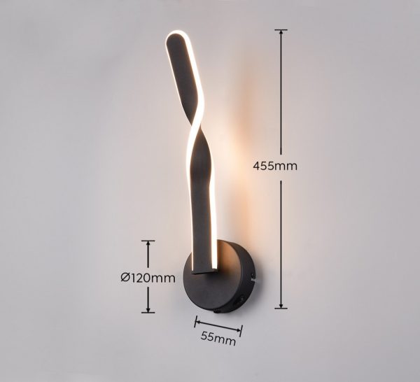 Trio TR25791732 LED nástěnné svítidlo GINKO | 11W integrovaný LED zdroj