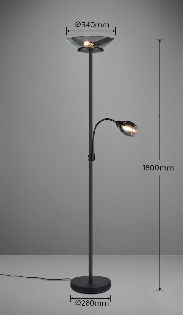 Trio TR40063132 stojací lampa GERRY E27