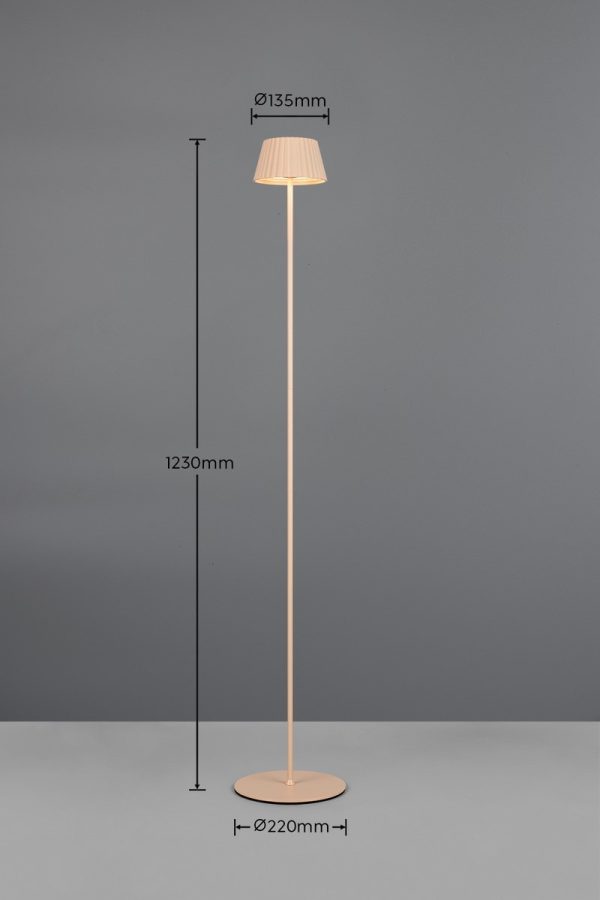 Trio TR47706166 LED stojací lampa SUAREZ | 1,5W integrovaný LED zdroj