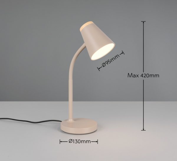 Trio TR55831143 LED stolní lampička PONGO | 4,5W integrovaný LED zdroj