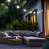 Trio TR74771132 LED venkovní závěsný řetěz CHAIN  | 1W E27 | 10x80lm | 3000K