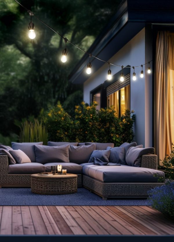 Trio TR74771132 LED venkovní závěsný řetěz CHAIN  | 1W E27 | 10x80lm | 3000K