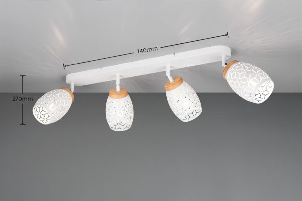 Trio TR81574031 bodové stropní svítidlo BIDAR E14