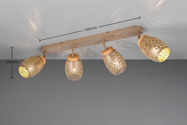 Trio TR81574065 bodové stropní svítidlo BIDAR E14