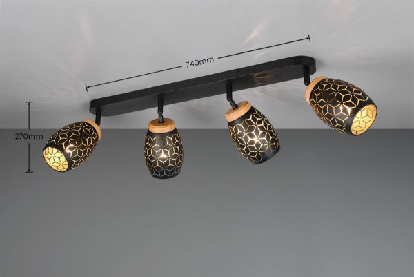 Trio TR81574080 bodové stropní svítidlo BIDAR E14