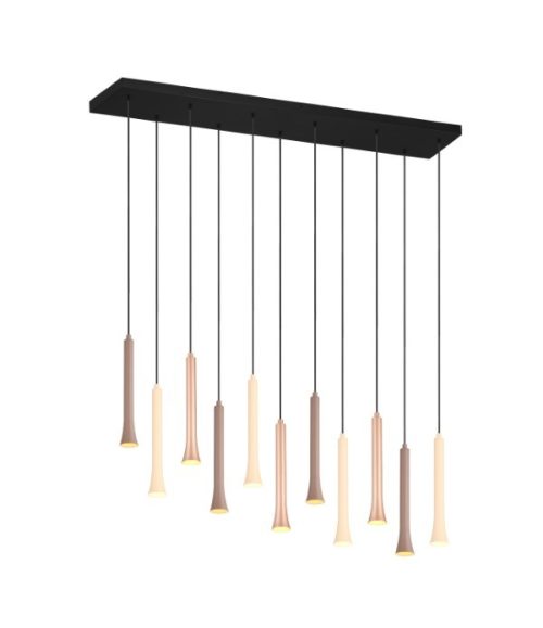 Trio T352011117 LED závěsné stropní svítidlo FIATO  | 11x3W integrovaný LED zdroj | 11x400lm | 2300+3000+4000K