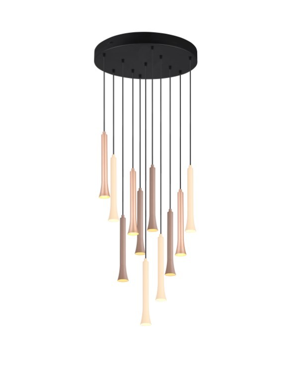 Trio T352091117 LED závěsné stropní svítidlo FIATO  | 11x3W integrovaný LED zdroj | 11x400lm | 2300+3000+4000K