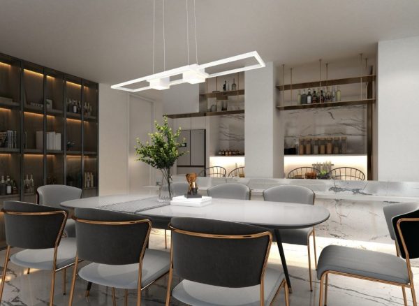 Trio T347710431 LED závěsné stropní svítidlo ALBANY  | 37W integrovaný LED zdroj | 4300lm | 2700-6500K