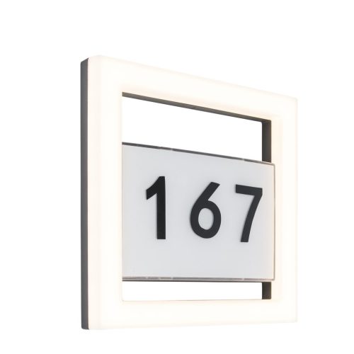 Lutec 5194301118 LED venkovní nástěnná lampa Alice 1x13W | 800lm | 3000K | IP44 - s číslem domu