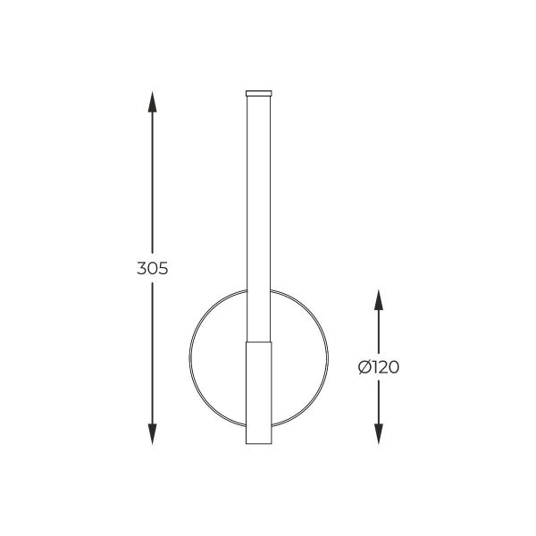 Zuma Line 003064-028071 LED nástěnné svítidlo LAUTARO  integrovaný LED zdroj