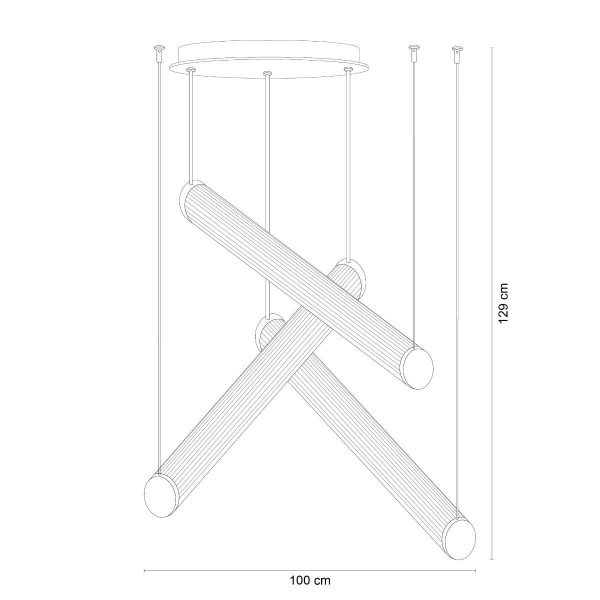 Zuma Line 002177-030013 LED závěsné stropní svítidlo COMO  integrovaný LED zdroj