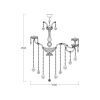 Zuma Line 003064-029226 závěsné stropní svítidlo CHATEAU  E14