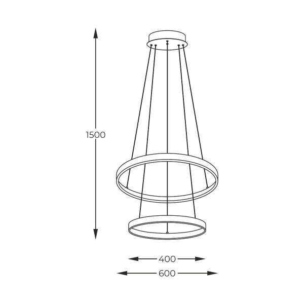 Zuma Line 003064-026646 LED závěsné stropní svítidlo BRENO  integrovaný LED zdroj