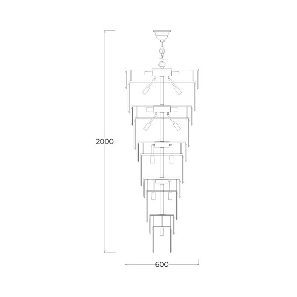 Zuma Line 003064-029225 závěsné stropní svítidlo LUXE  E14
