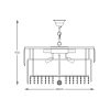 Zuma Line 003064-026664 závěsné stropní svítidlo CAMILLE  E14