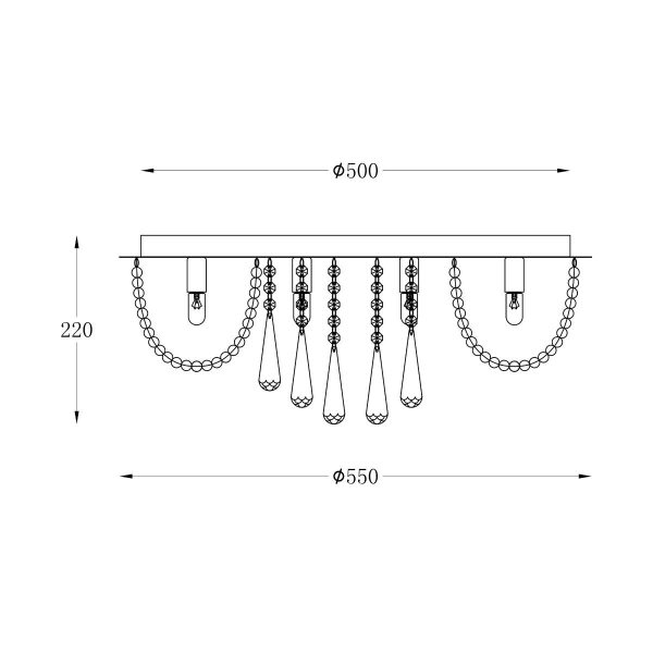 Zuma Line 003064-011588 přisazené stropní svítidlo SENSI  G9