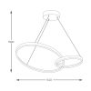 Zuma Line 003064-026632 LED závěsné stropní svítidlo RANDO  integrovaný LED zdroj