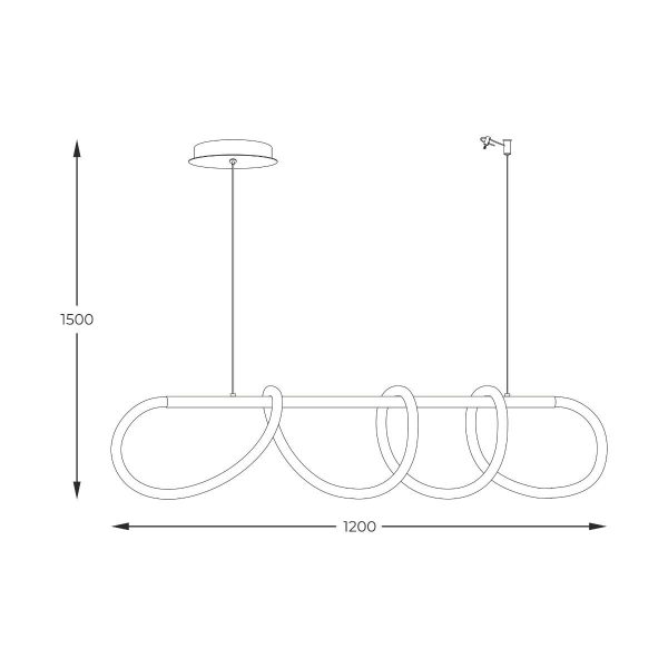 Zuma Line 003064-026625 LED závěsné stropní svítidlo BALBO  integrovaný LED zdroj