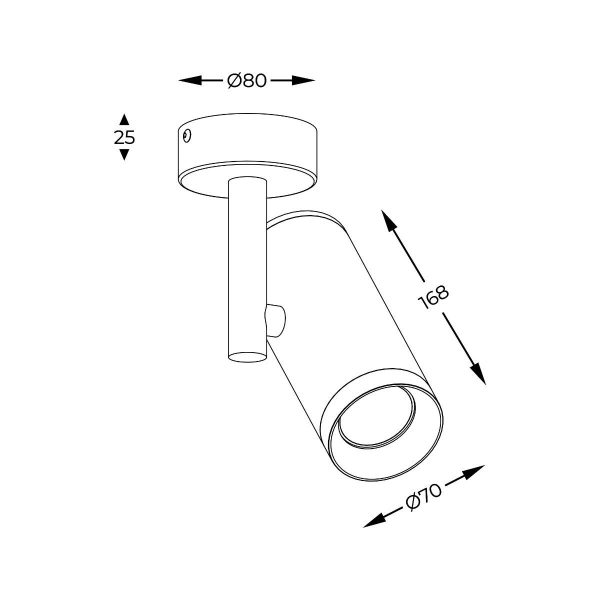 Zuma Line 003064-024573 bodové stropní svítidlo TORI  GU10