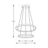Zuma Line 003064-026647 LED závěsné stropní svítidlo BRENO  integrovaný LED zdroj