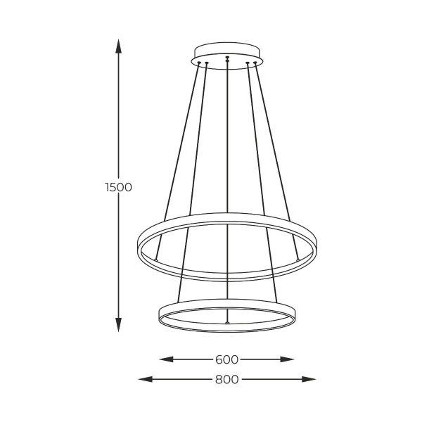 Zuma Line 003064-026648 LED závěsné stropní svítidlo BRENO  integrovaný LED zdroj