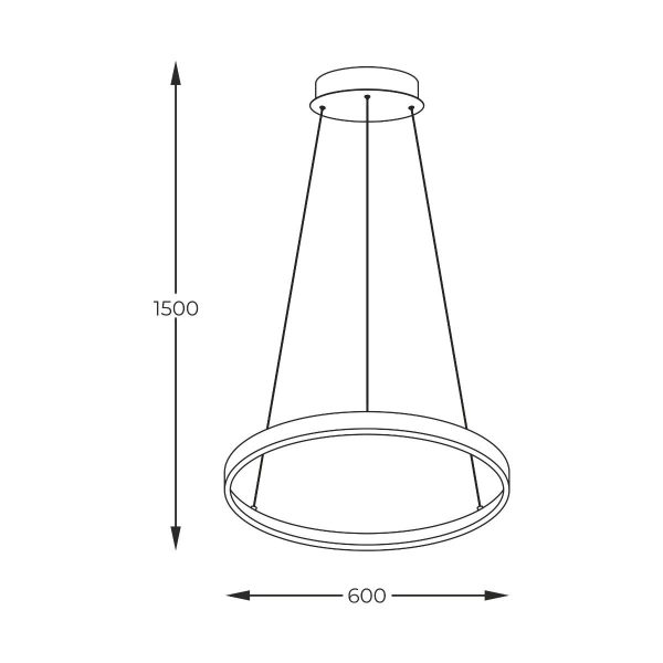 Zuma Line 003064-026650 LED závěsné stropní svítidlo BRENO  integrovaný LED zdroj