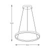 Zuma Line 003064-026652 LED závěsné stropní svítidlo BRENO  integrovaný LED zdroj