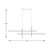 Zuma Line 003064-026640 LED závěsné stropní svítidlo EDGE  integrovaný LED zdroj
