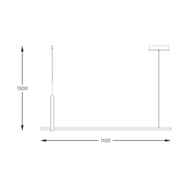 Zuma Line 003064-026643 LED závěsné stropní svítidlo CLAUD  integrovaný LED zdroj