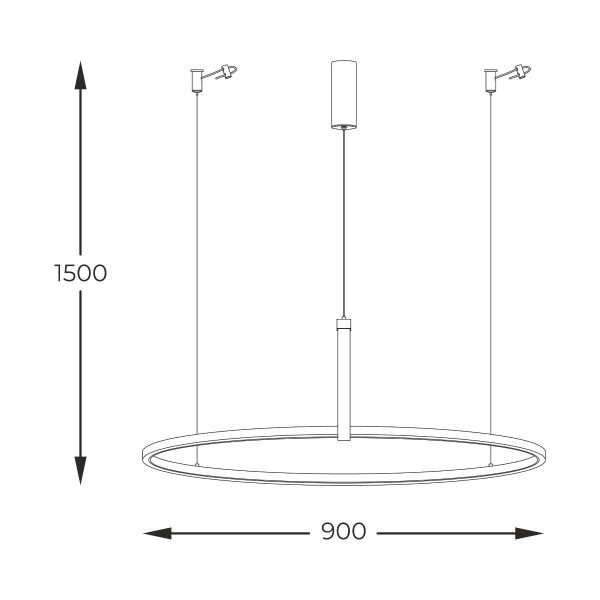 Zuma Line 003064-026644 LED závěsné stropní svítidlo CLAUD  integrovaný LED zdroj