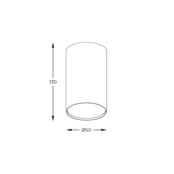 Zuma Line 003064-024526 bodové stropní svítidlo OAK  GU10