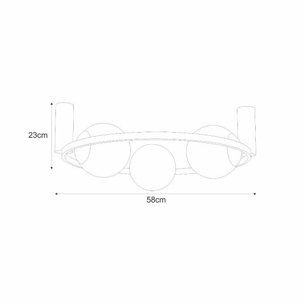Zuma Line 002177-026168 přisazené stropní svítidlo ORBIT  E27