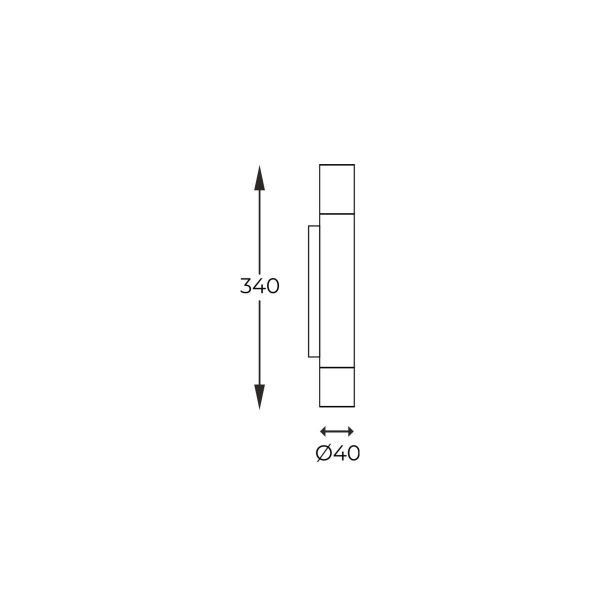 Zuma Line 003064-024519 nástěnné svítidlo MADERA  G9