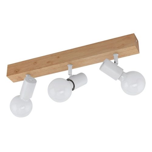 Eglo 33171 přisazené stropní bodové svítidlo Townshend 3x60W | E27 - hnědá, bílá