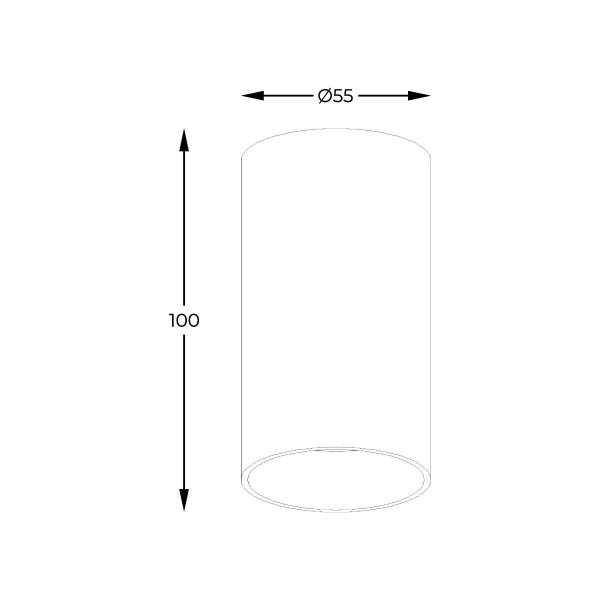 Zuma Line 003064-024563 bodové stropní svítidlo TUBA  GU10