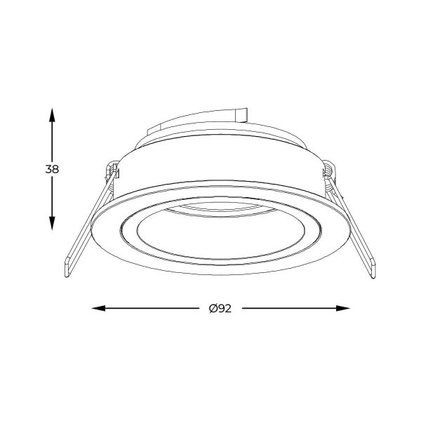 Zuma Line 003064-024581 zápustné svítidlo CHUCK  GU10