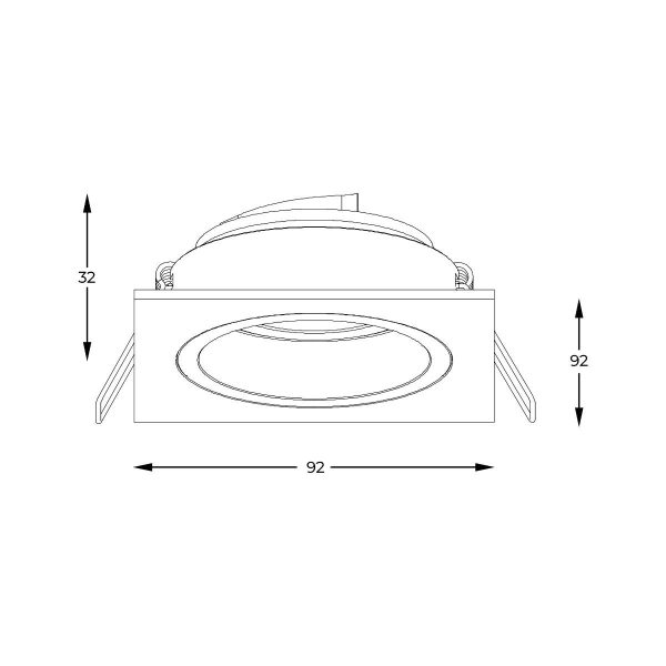 Zuma Line 003064-024582 zápustné svítidlo CHUCK  GU10
