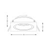 Zuma Line 003064-024583 zápustné svítidlo CHUCK  GU10